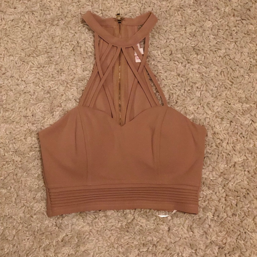Crop top dress shirt